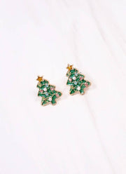 E34566 Frost Embellished Tree Stud Earring