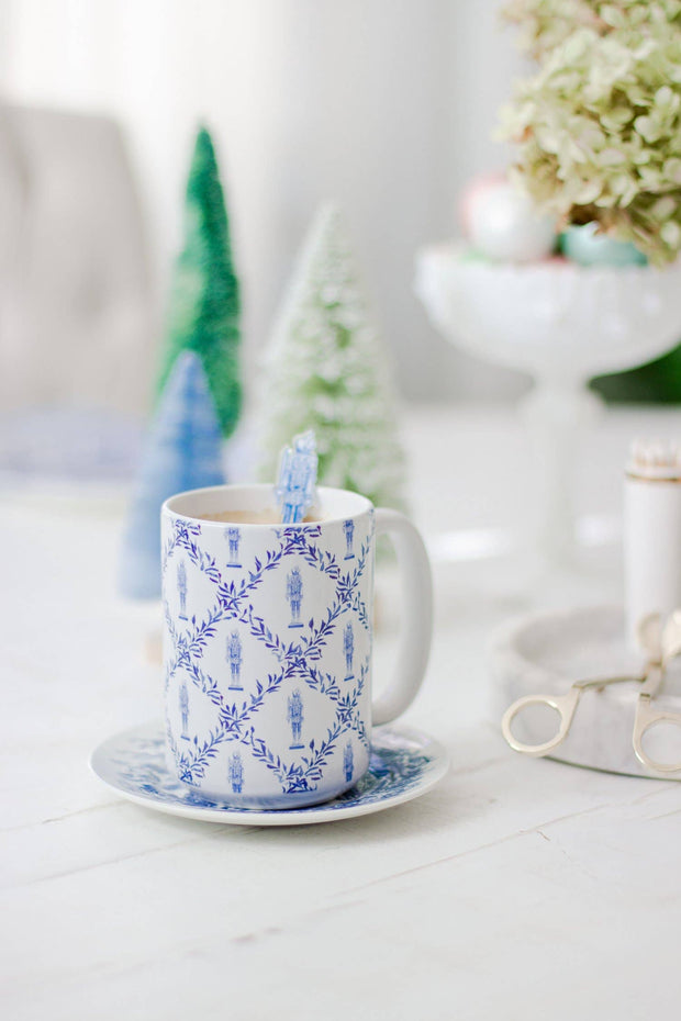 Nutcracker Trellis 15oz Tall Watercolor Mug