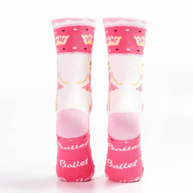 Sugar Plum Fairy Ballerina Pink Socks