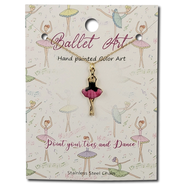 53416 Painted Ballerina Necklace