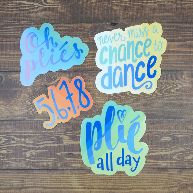 Plié All Day Sticker