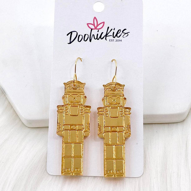 7788 Nutcracker Acrylic Earrings