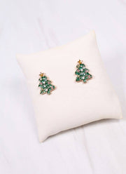 E34566 Frost Embellished Tree Stud Earring