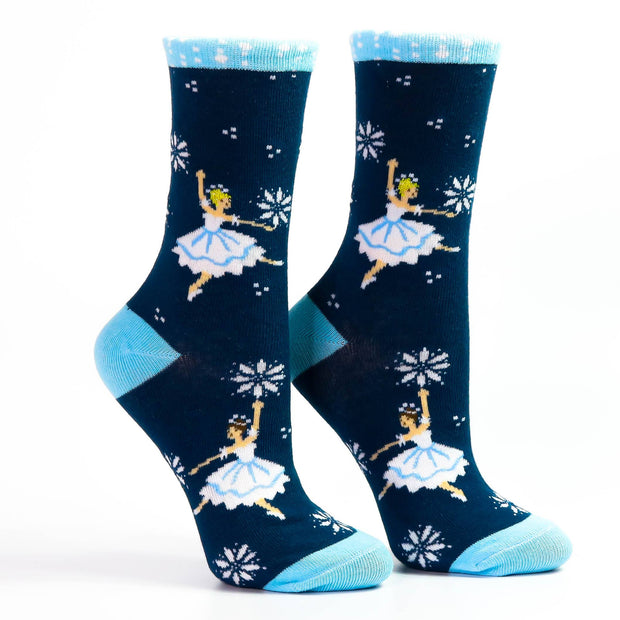 Snow Scene Dancers Socks Kids