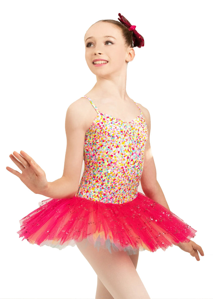 R0024G Confetti Tutu Leotard