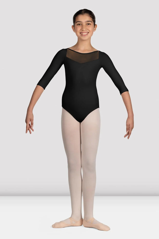 M122C Twist Back Long Sleeve Leotard