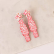 Nutcracker Pom Pom Earrings