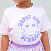 Dance and Be Happy Short Sleeve T-Shirt - Kids Dance Tee