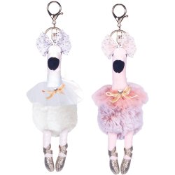 6106 Swan Ballerina Bag Tags