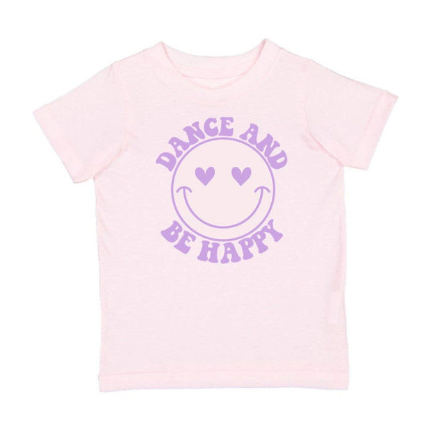 Dance and Be Happy Short Sleeve T-Shirt - Kids Dance Tee