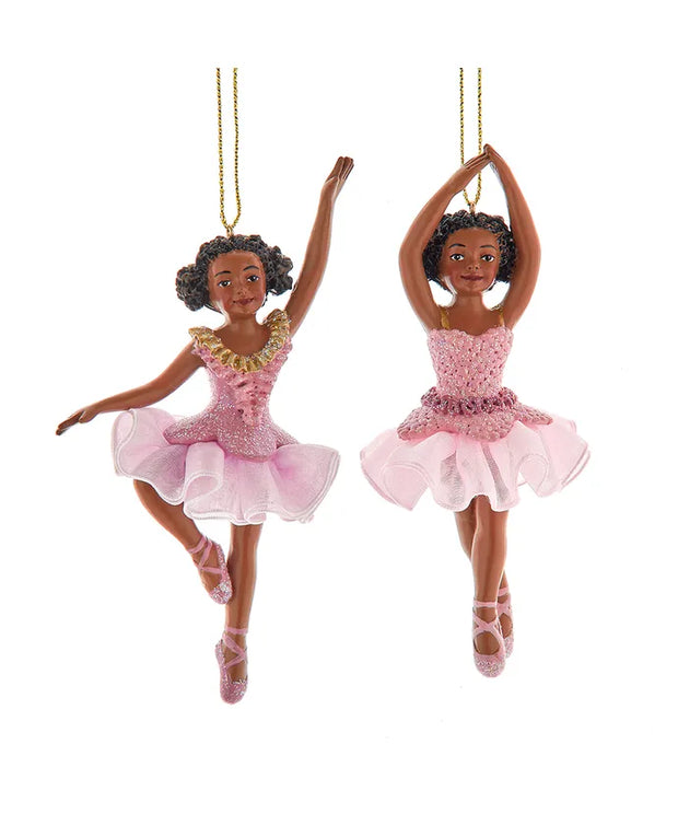 E0949 African American Ballet Ornament