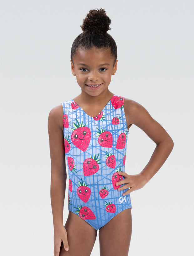 E4878 GKids Summer Strawberry Tank Leotard