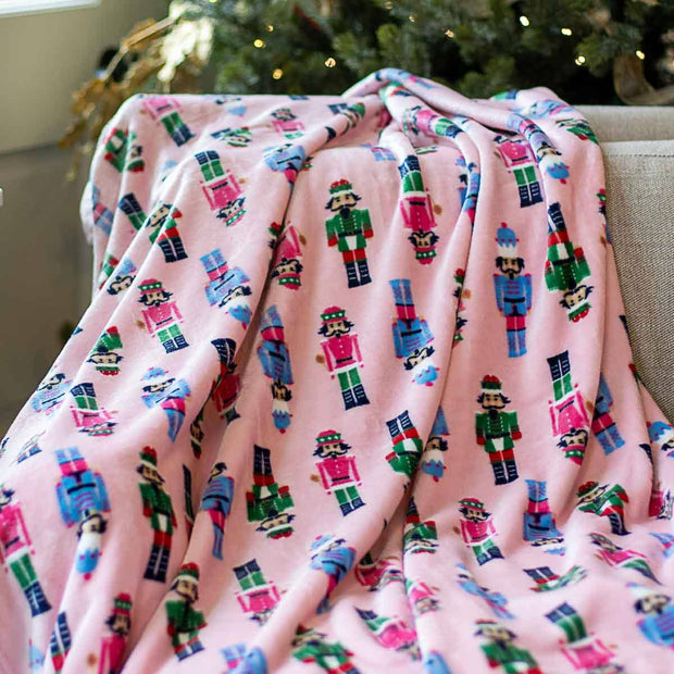 Nutcracker Throw Pink