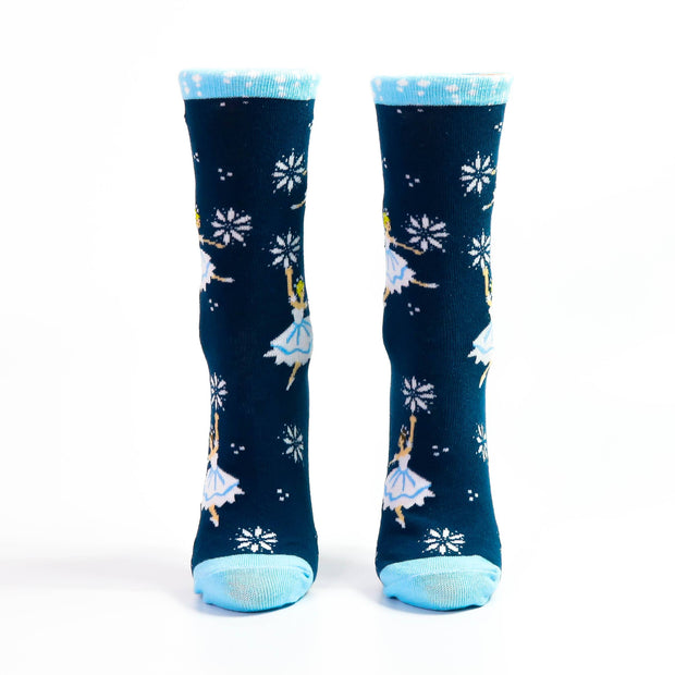 Snow Scene Dancers Socks Kids