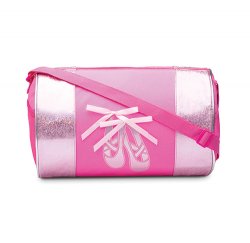 4911 Pink Iridescent Barrel Bag