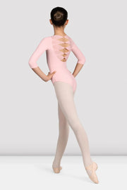 M122C Twist Back Long Sleeve Leotard