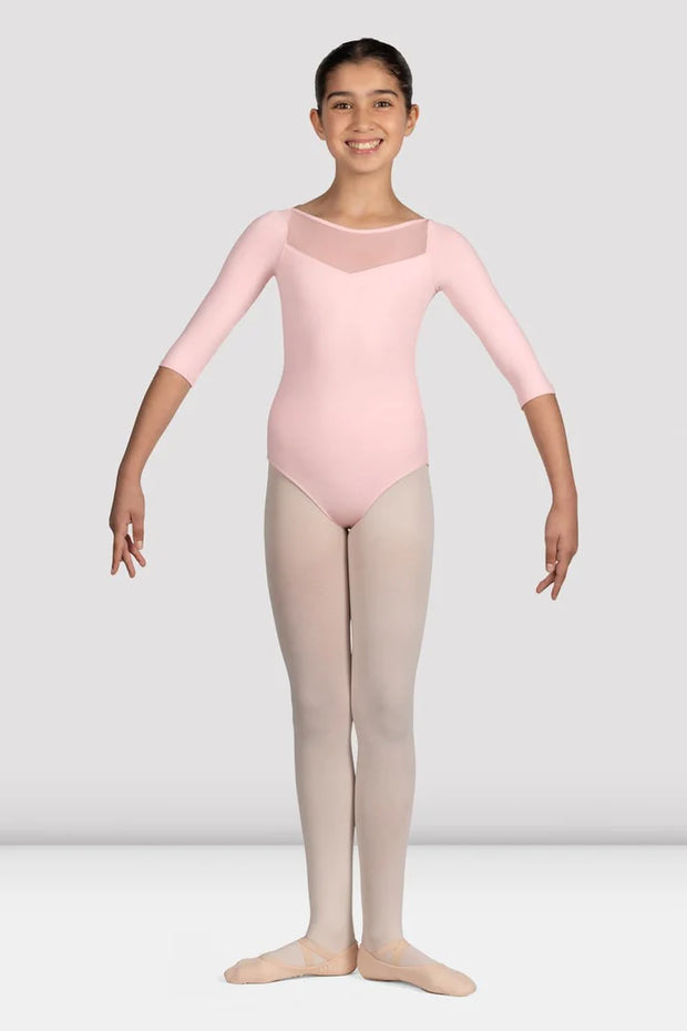 M122C Twist Back Long Sleeve Leotard